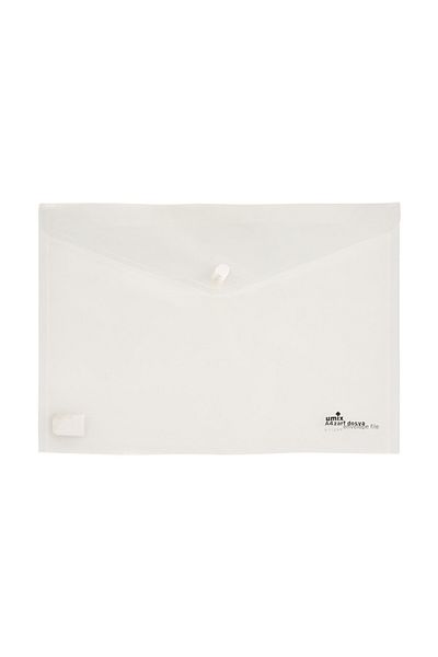 Umix File with Bands Transparent White Pack of 12