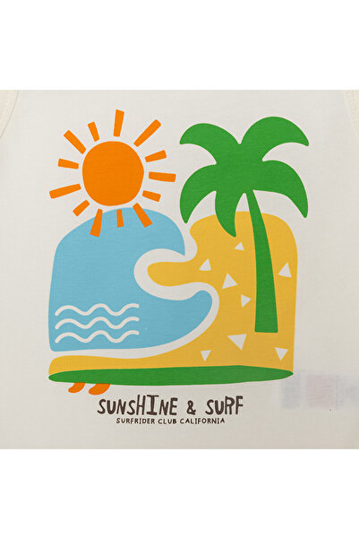 ebebek Hello Baby Hellobaby Basic Men's Beach Printed Athlete Tshirt Baby Boy