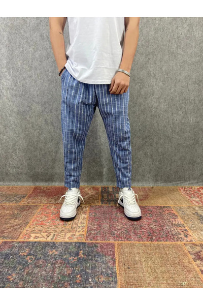 FıttingRoom Bohemian Patterned Baggy Trousers with Elastic Waist
