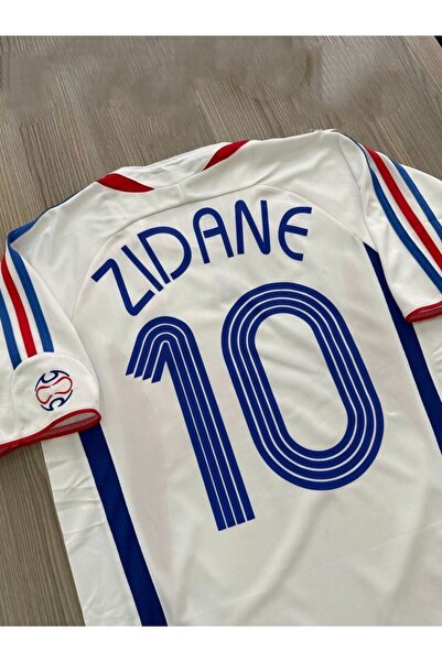 PORTEGO Fransa 98 Dünya Kupası Zinedine Zidane Deplasman Forması (Beyaz)