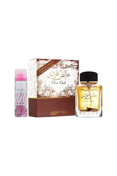 lattafa Spray Pure Oudi 100 Ml + 50 Ml Deo
