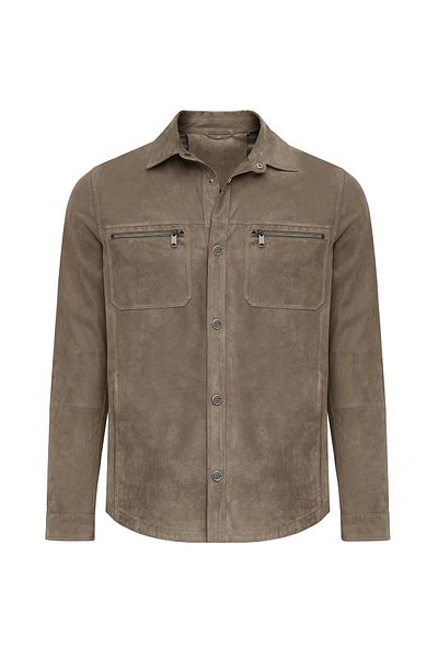 Derimod Kroos Men's Mink Suede Leather Jacket 25Sgd 656710