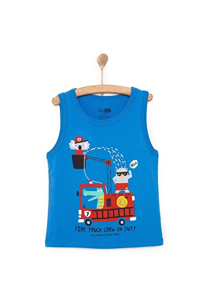 ebebek Hello Baby HelloBaby Basic Boy Animal Fire Brigade B με τύπωμα Μπλουζάκι για αγοράκι