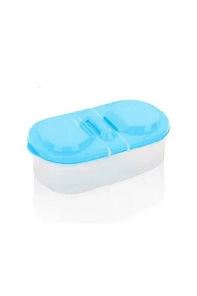 Choice 1pc blue 1PC Healthy Plastic Food Container Portable Lunch Box Capacity Camping Picnic Food Fruit Co