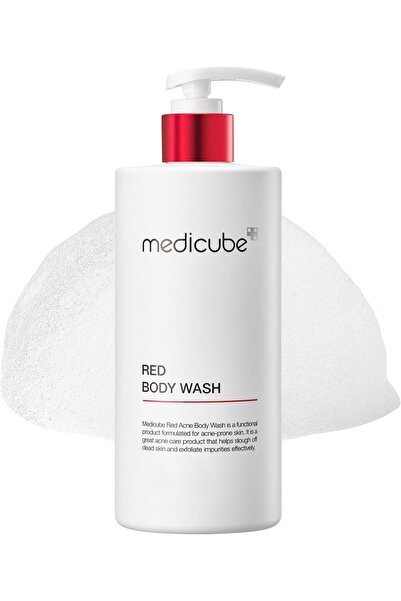 Medicube غسول الجسم الأحمر للبشرة الدهنية والمختلطة المعرضة لحب الشباب العناي...