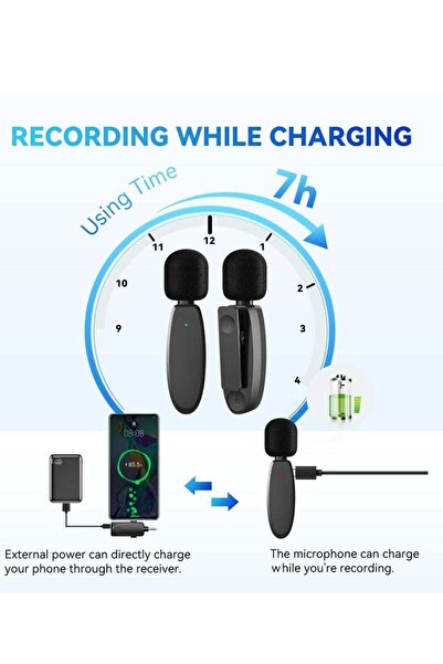 Yelajoy 3-in-1 lavalier microphone, 2.4G wireless transmission, intelligent noise reduction, stable signal