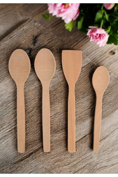 pembe lotus Wooden Spoon Wooden Spoon Set of 4