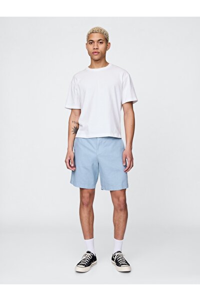 GAP Erkek Mavi Keten Şort