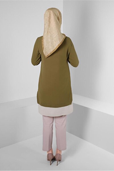 Alvina SHIRT COLLAR ACCESSORY DETAIL TUNIC 43703