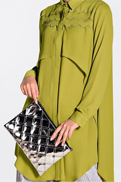 Alvina Wide Cut Hidden Button Tunic 4230