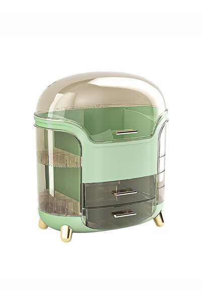 ETG Dustproof Cosmetic Storage Box,Cosmetics Skincare Jewelry Lipstick Organizer