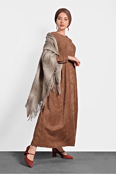 Alvina ŞÖNİL KADİFE ELBİSE 40298