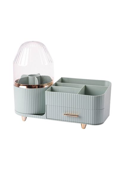 ETG Large Makeup Organizer with Lid, 360 Rotating Makeup Storage Case