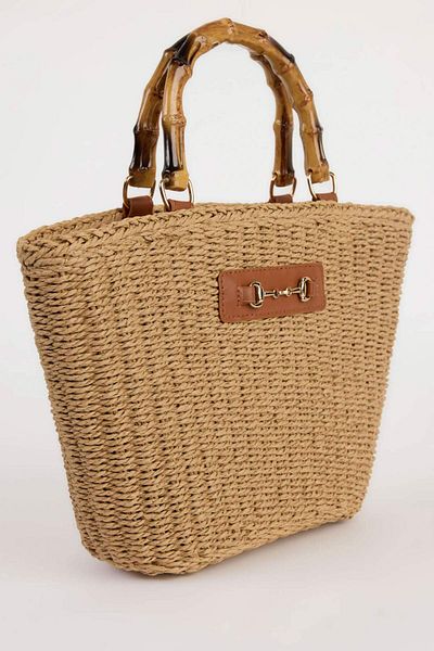 DeFacto Women's Straw Shoulder Bag E1373Axns