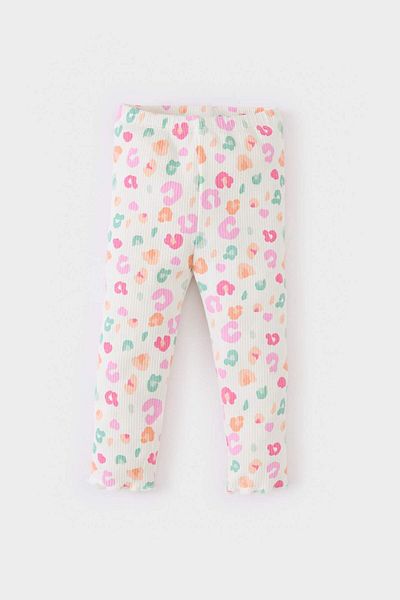DeFacto Baby Girl Set of 2 Patterned Ribbed Camisole Master Leggings E5722A525Sm