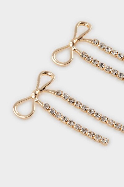 DeFacto Kadın Kurdele Gold Küpe E6710AXNS