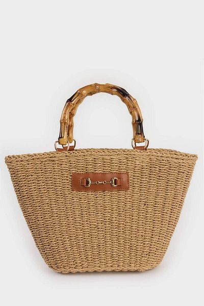 DeFacto Women's Straw Shoulder Bag E1373Axns