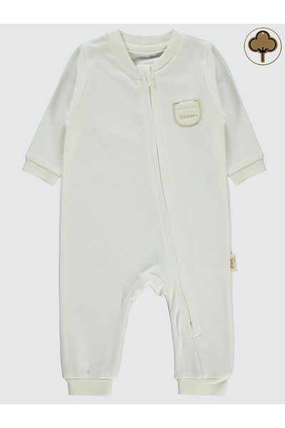 Civil Baby Baby Organic Jumpsuit Without Booties 0-6 Months Ecru