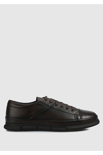 Eclipse Men's Brown Leather Shoes