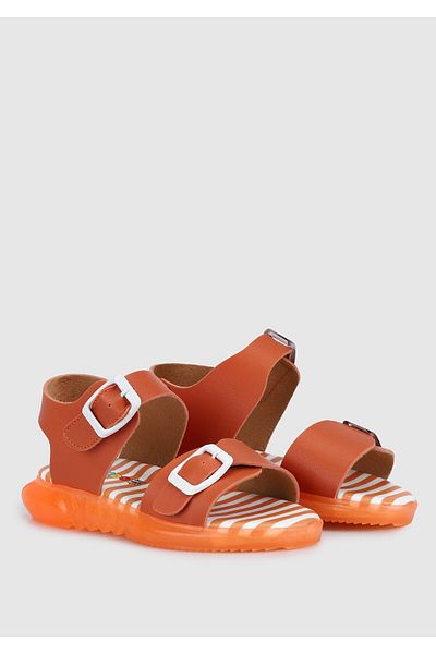 Kiddo Πορτοκαλί Flat σανδάλια για κορίτσι