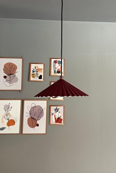 Bamyum Avilla Vişne Çürüğü Tekli Metal Avize Rustik Cafe Mutfak Modern Dekoratif Sarkıt Aydınlatma