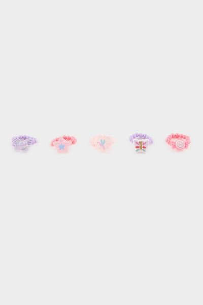 DeFacto Girl's 5-Piece Colorful Ring E8101A8Ns