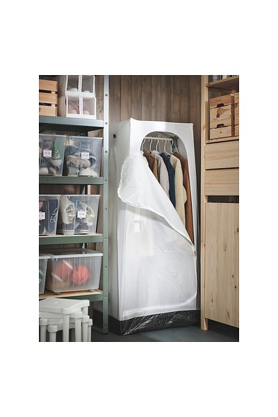 IKEA VUKU Wardrobe by IKEA, White, 74x51x149 cm Lightweight, Portable & Easy to Assemble