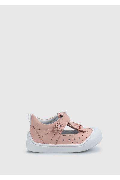Kiddo Girl's Powder Leather Shoes