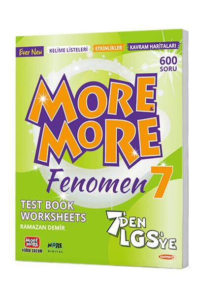 Kurmay Yayınları More And More 7 Sınıf English Fenomen Test Book Worksheets 2022