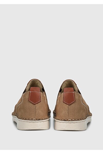 Eclipse Мъжки бежови кожени обувки