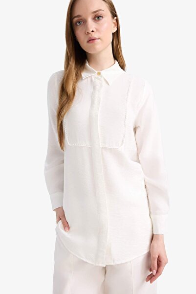 DeFacto Regular Fit Long Sleeve Hijab Shirt Tunic D1345Ax25Sm