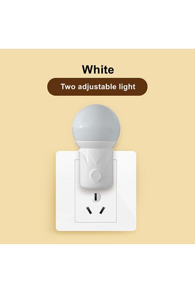 Choice EU 2color Dimming LED Plug-in Night Light 2-color Baby Nursing Eye Sleep Light Bedroom Socket Light