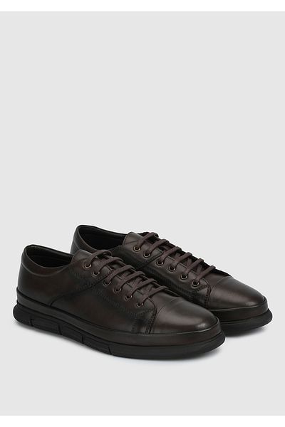 Eclipse Men's Brown Leather Shoes