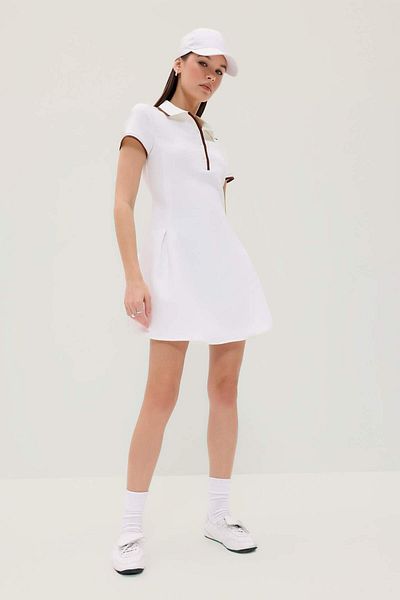 DeFacto Polo Neck Short Sleeve Mini Summer Dress F3393Ax25Sm