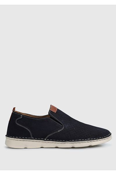 Eclipse Leather Men's Shoes - Navy Blue