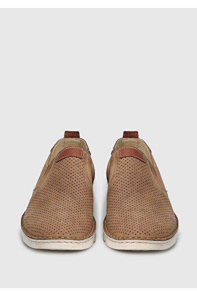 Eclipse Мъжки бежови кожени обувки