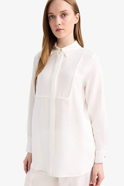 DeFacto Regular Fit Long Sleeve Shirt Tunic D1345Ax25Sm