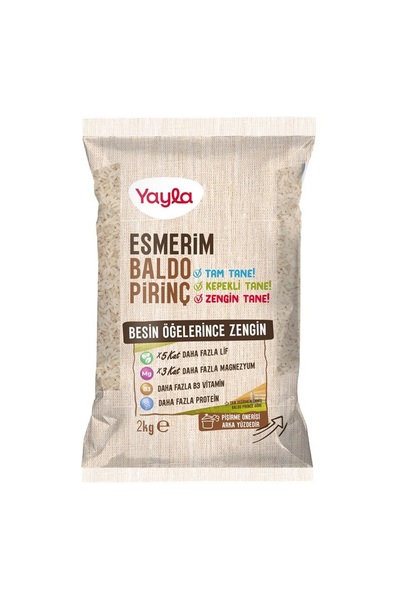 Yayla Esmerim Baldo Pirinç 2 kg