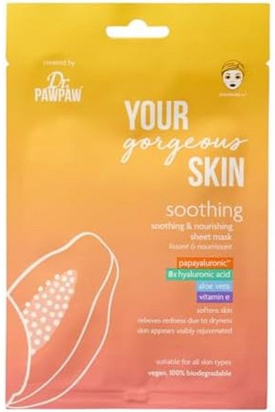 Dr. PAWPAW ORIGINAL BALM Dr Soothing Face Sheet Mask | With Papayaluronic For Your Gorgeous Skin