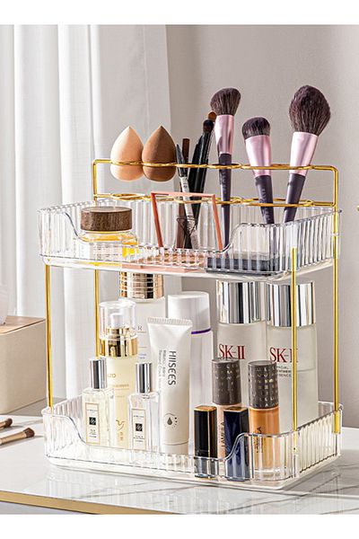 ETG 5 Tier Bathroom Counter Organizer, Skin Care Vanity Countertop Organizer, Makeup Brush