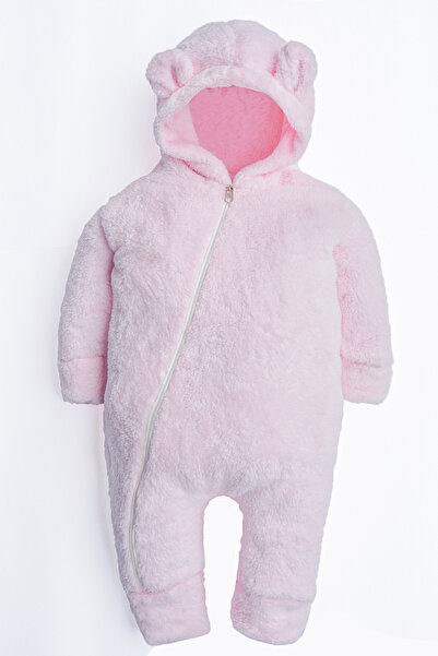 ipek atlas Kız Erkek Bebek Ve Çocuk Kapüşonlu Peluş Astronot Tulum