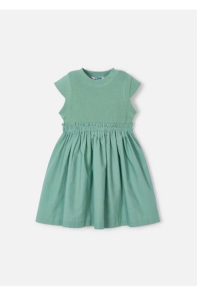 MAYORAL Rochie cu nervuri pentru fete kaki 3927