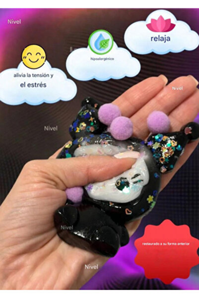 BALCI HEDİYELİK Kuromi Sukuşi Antistres Dekompresyon Havalandırma Sıkma Oyuncak