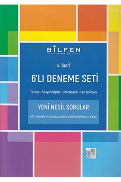 Bilfen Yayıncılık 4. Sınıf 6 Lı Deneme Seti Yeni 2024
