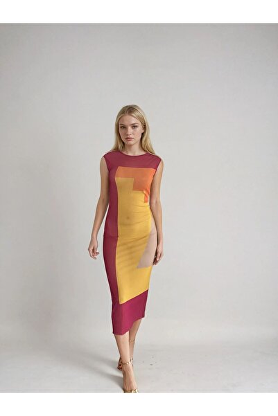 Ms Iconic Store Φόρεμα από σιφόν με ανοιχτή πλάτη Νο.2