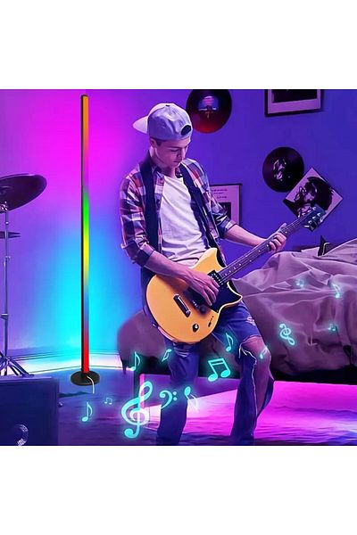 COOYA Smart Corner Floor Lamp, RGB Modern LED Light with Remote, App and Voice Control, for Bedroom