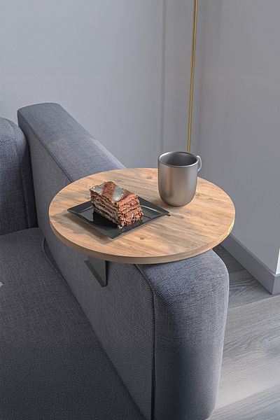 Sugo Design sugodesign Sofa Tray Armrest Atlantic Pine Color
