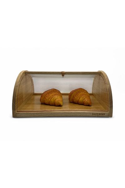 ABAREEK A beautiful wooden bread rack and holder that protects bread from mold and moisture. Beautiful and modern design, 27*35 cm.