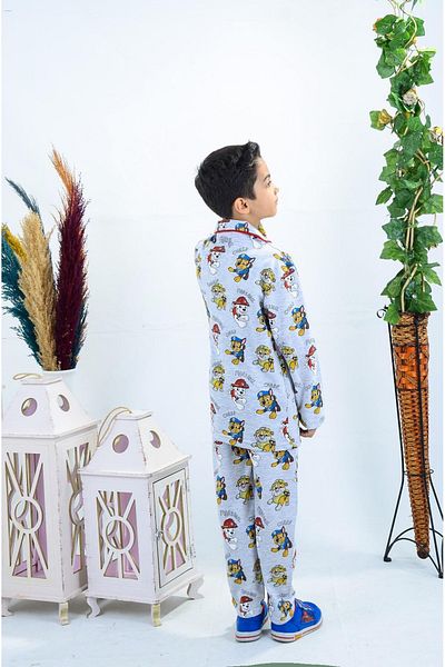 RİYSGİYİM Paw Patrol Printed Boy's Pajamas Set