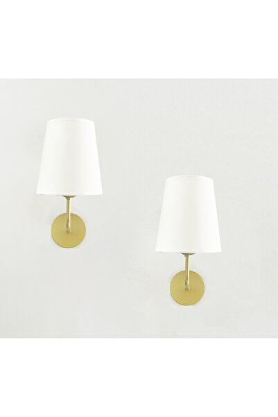 gaziantepavize Gold Sahra Krem Şapkalı Pilli Aplik - 2 Adet - Özel Tasarım La...